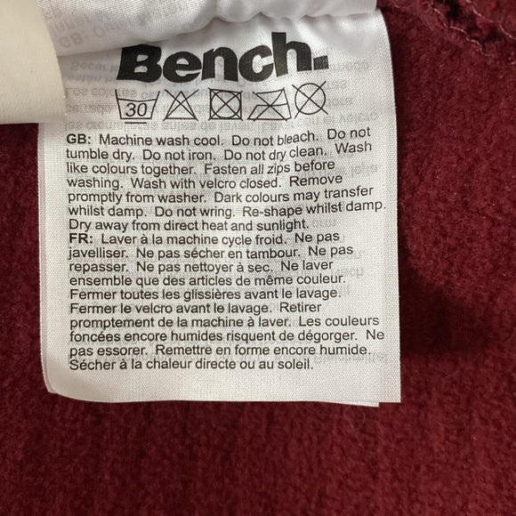 Bench - Women’s burgundy jacket - Picture 9 of 9
